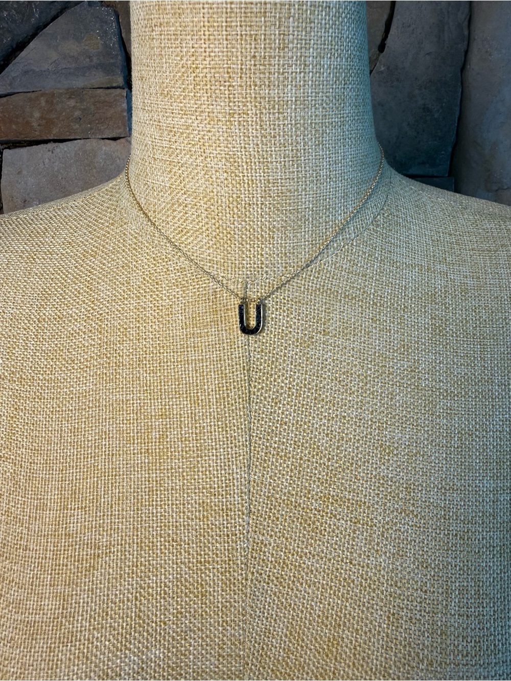 New🌟”U” Anthropologie -Elegant Gold Pendant Necklace